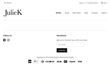 Tablet Screenshot of julieklingerie.com